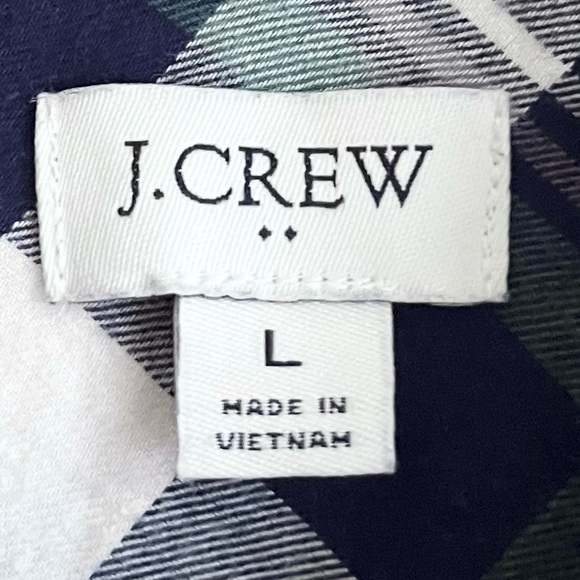 J. Crew Bundle: Plaid Long Sleeve Button Down & Linen Tie Front Cream To… - Picture 8 of 15